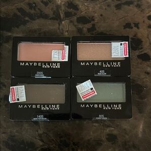 (4) Maybelline New York Eyeshadows Various Colors